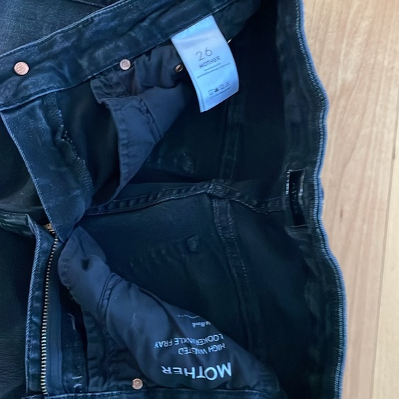 Mother jeans high waisted looker ankle fray size 26 color night hawk - Picture 2 of 3